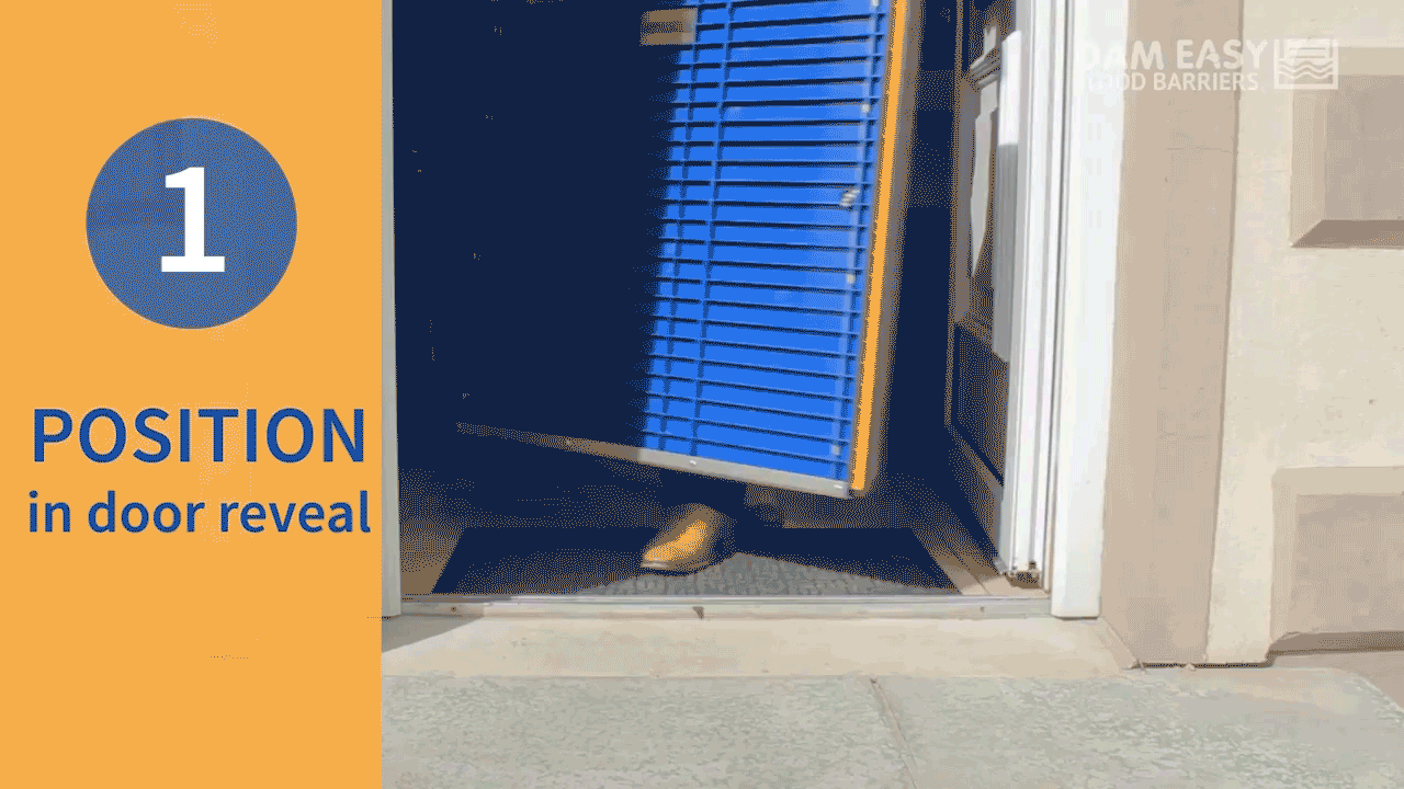 Florida Flood Prevention Services using the Dam Easy Flood Barriers | How to Use Step 1